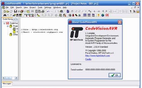 CodeVision AVR 2.03.4